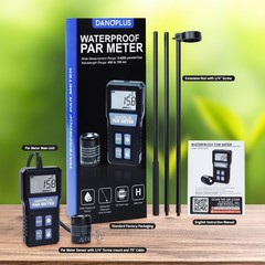 DANOPLUS PAR Meter, Par Meter for Reef Tank IP68 Waterproof Aquarium PAR Meter,