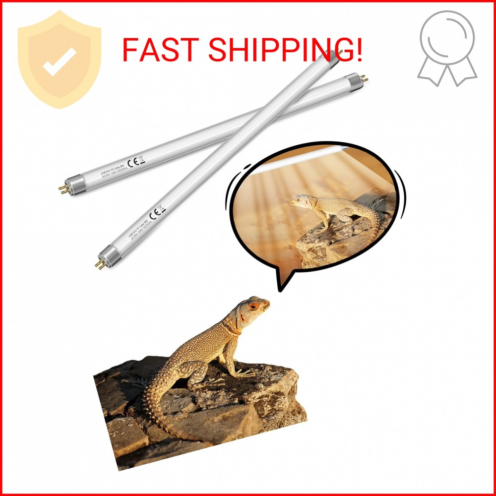 GlowUp 12inch T5 8W 10.0 Reptile UVB Bulb T5 UVB Reptile Light Bulb UVA UVB Lamp