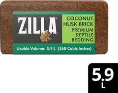 Coconut Husk Brick, Organic Bedding for Reptiles, Made with 100% Coconut Fiber,