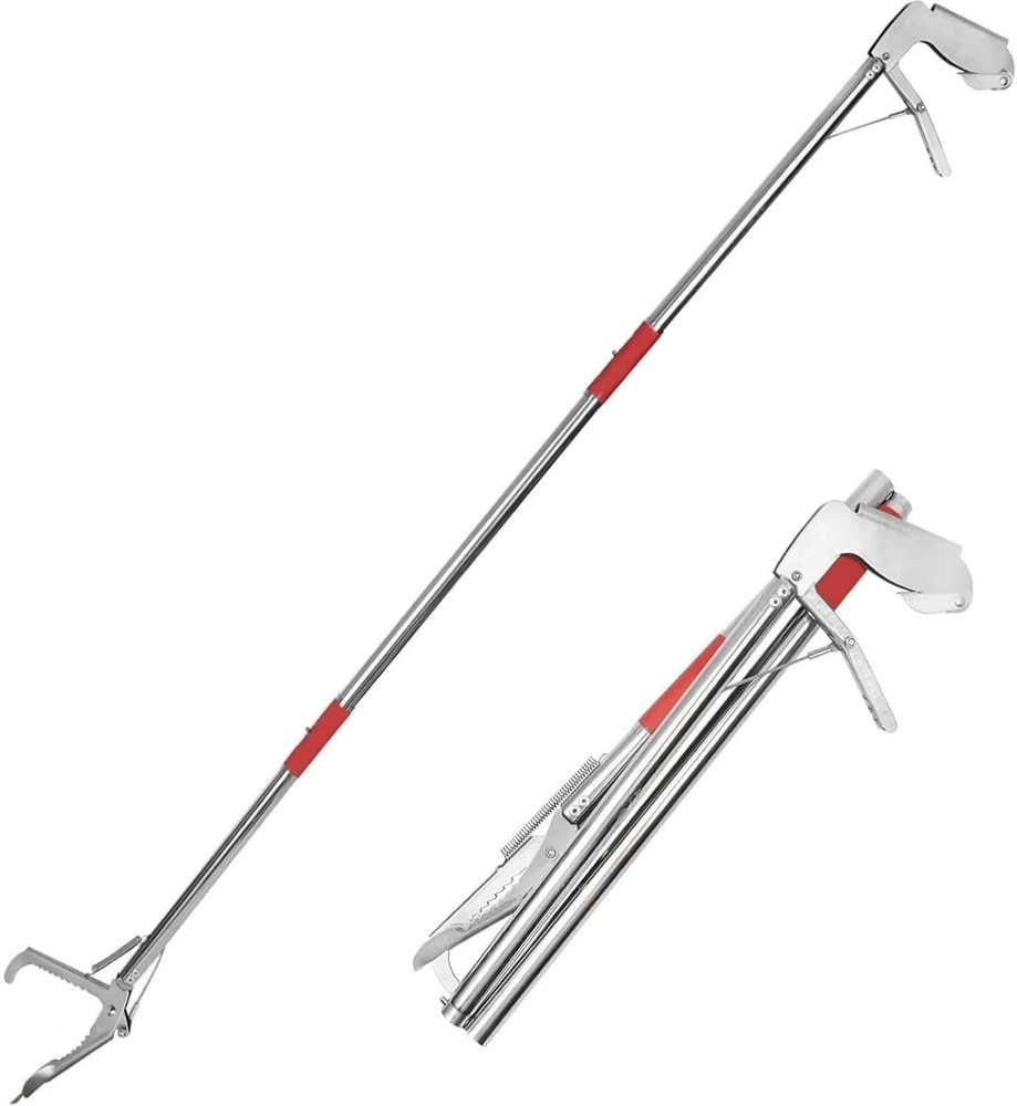50in Snake Grabber,Snake Grabber Tool Only 17 in After White metal handle