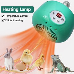 Chicken Farm Heat Lamp with Remote Control Heater Fan for Poultry and Reptiles
