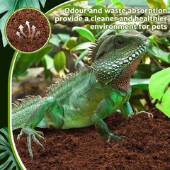 Riare 4 Pack Natural Coconut Fiber Substrate for Reptile- Premium 4 pack