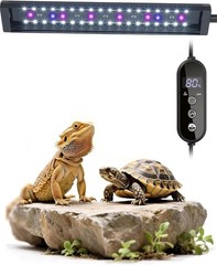 9.8in Reptile LED UVB Light 9W Auto Timer Dimmable Ferguson Zone 1-4 Lamp UVB