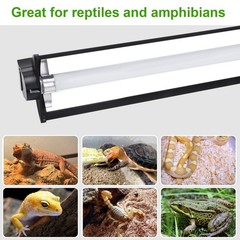 Aiicioo T5 HO UVB Reptile Light Fixture 5.0 8W Light Combo Kit 12 Inch Light …