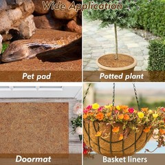 3 Rolls Reptile Mat, 18 x 36 inches Natural Coconut Fiber Liner Mat Flooring …