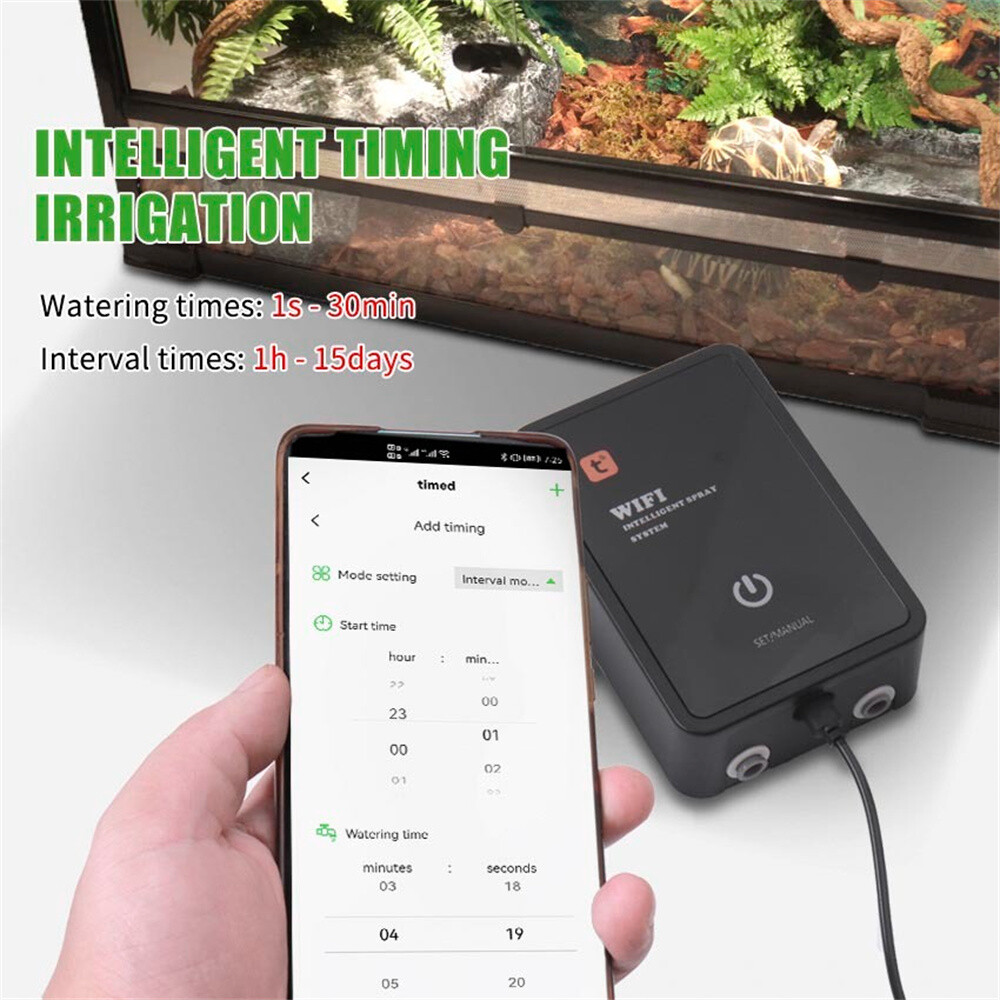 Smart Reptile Mister WiFi Remote App Control Reptile Humidifiers