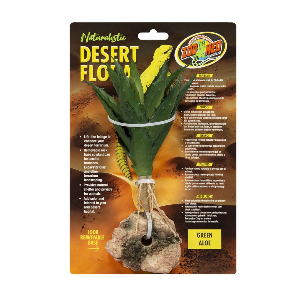 Zoo Med Naturalistic Desert Flora Green Aloe Plant