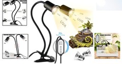 High-Quality UVA UVB Reptile Heating Lamp – Safety Certified with Extended Life