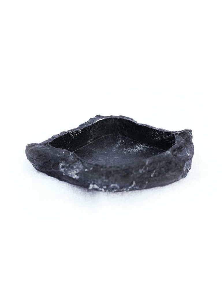 T-Rex Hermit Crab Accessory – Food & Water Dish Black Granite