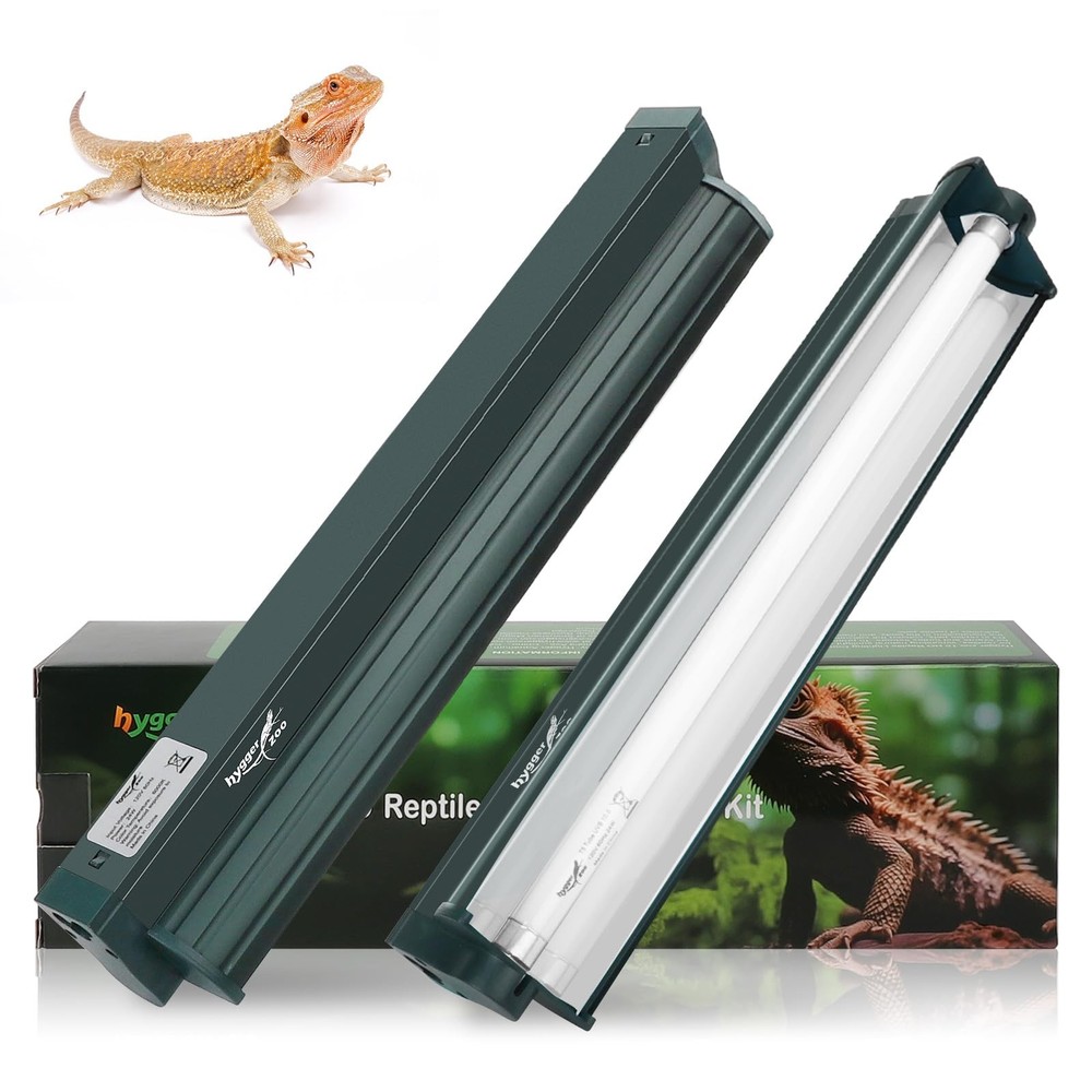 T5 Reptile Light Fixture Green Combo Kit 8W Light Fixture Reptile Terrarium H…