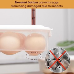 77L Deviled Egg Containers with Lid (Set of 2), Plastic Deviled Egg Tray Carr…
