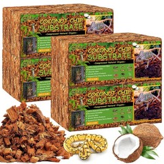 Riare 10LB Coconut Chip Substrate for Reptiles, 72 Quart Bedding