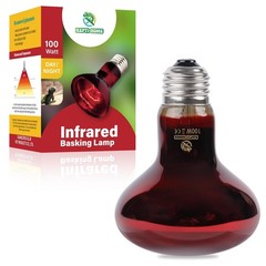 Reptile Heat Lamp,100W Red Basking Spot Lamp Bulb for Chickens Amphibians, In…