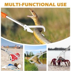 New 69in Snake Tongs Professional Snake Grabber Tool with Long Handle And Gloves