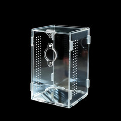 Acrylic Jumping Spider Enclosure,Reptile Enclosure,Bug Habitat, for Small Tree D