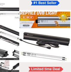 T8 UVB Reptile Light 15W 10.0 Lamp Bearded Dragon Desert Liner Fixture Bulb