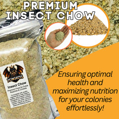TC INSECTS Insect Chow High Protein Food for Dubia Roaches, Crickets & Feeders