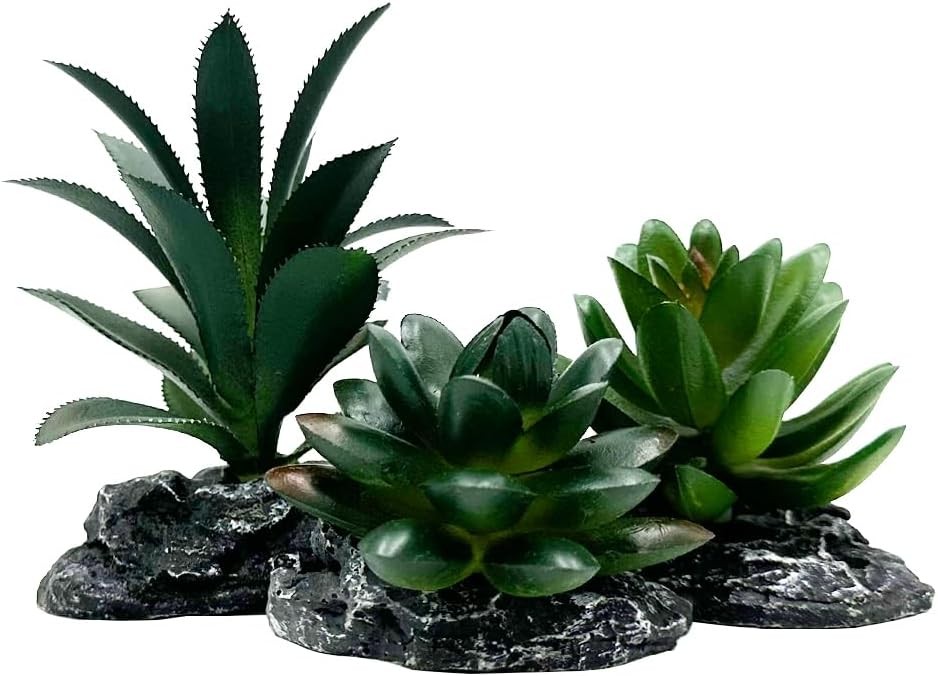 Reptile Artificial Plants Succulent Terrarium Decor Desert Rainforest Plant