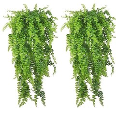 PINVNBY Reptile Plants Hanging Fake Vines Boston Climbing 2 PCS, Green