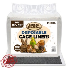 PHOBA Bamboo Charcoal Bird Cage Liners 18×24