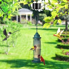 Large an.t Moat for Hummingbird Feeders, 2 Pack Black Hummingbird Feeders Par…