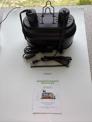 Dual Reptile Lamp Fixture with 100W Daytime Heat & 100W Nighttime