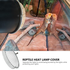 Cover Reptile Heat Lamp Shade Accessories Light Lizard Terrarium Protector