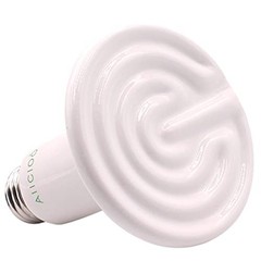 Reptile Heat Lamp Bulb-60W Ceramic Heat Emitter No Harm No Light Infrared Heater