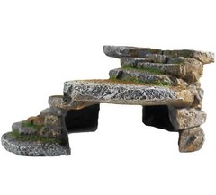 (REP183) Reptology Shale Scape Step Ledge & Cave Hideout – Decorative Resin f…