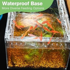 Reptile Terrarium Enclosure 8″x6″x4″ Acrylic Tarantula Breeding Box Magnetic