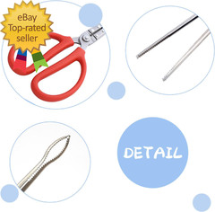2 PCS Snake Feeding Tongs 15 Inch Extra Long Stainless Steel Reptile Feeding Ton