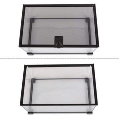 10 Gal Glass Reptile Tank Terrarium Sliding Screen Top Small Animal Habitat New