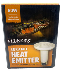 Fluker’s Ceramic Heat Emitter Natural Infrared Bulb Lamp Tropical Desert 60w