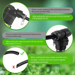 Reptile Misting System with Timer, 6 Adjustable-Joint Nozzles, Self-Priming Pump