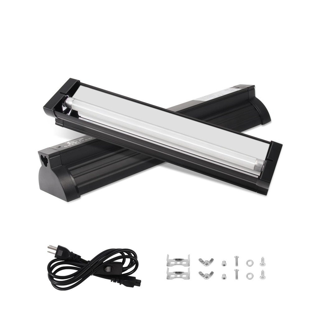 GREENPAW T5 UVB Light for Reptiles, 10.0 8W HO UVA UVB Reptile Light Fixture,…