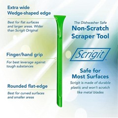 Scrigit Scraper Wide Blade No-Scratch Plastic Scraper Tool, 3 Pack – The Hand…