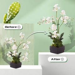Invisible Plant Sticks 17 inch &11 inch SupKing 16Pcs Orchid Stakes with Clip…