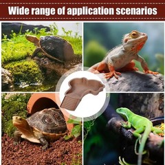 Flushbay Extra Large Reptile Bathing Pool Reptile Feeding Dish Water Bowl wit…