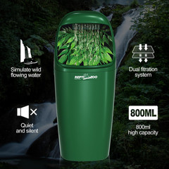 REPTIZOO Reptile Waterfall Automatic Reptile Drinking Fountain Water Dispenser,