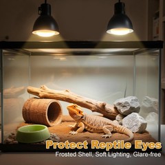 2Pack Reptile Heat Lamp Bulbs, 150W Reptile Heat Emitter Basking Spot Light, …