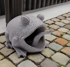Frog Statue Deco Rain Gutter Diverter Extension Downspout Splash Block | Eco-…