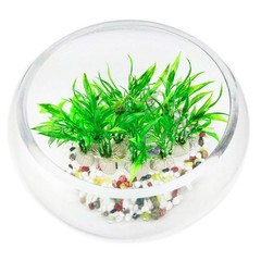 COMSUN 10 Pack Artificial Aquarium Plants, Small Size 4 inch Approximate Heig…