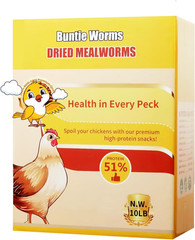 Dried Mealworms 5LB, 100% Natural, Non-Gmo Mealworms for Chickens – High Protein