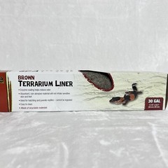 Zilla Brown Terrarium Reptile Tank Liner Absorbent 30 Gal – 11.75” x 35.5” NEW