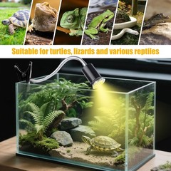 REPTI HOME Turtle Basking Light (Cycle Timer), Tortoise Lamp UVA UVB Heat Bul…