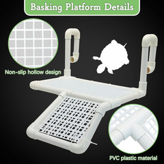 Hanging Turtle Basking Platform, Plastic Turtle Dock Basking Area Reptile Floati