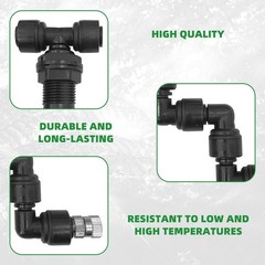 2 Pack Reptile Mister Nozzles, 1/4” Reptile Misting Nozzles, Adjustable Rept…