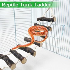 Reptile Climbing Bridge 39 in Long Bearded Dragon Wooden Ladder Terrarium
