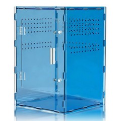 8x8x12 Acrylic Reptile Tank – Cyberpunk Blue Terrarium for Geckos & Small Reptil