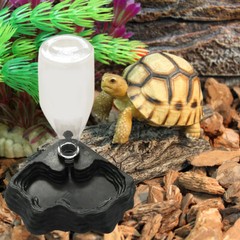 Reptile Water Dispenser Automatic Amphibians Water Bowl Terrarium Waterfall